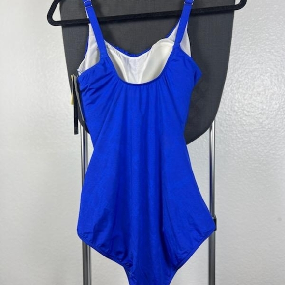 Profile by Gottex Women's One Piece Swimsuit Size 12 Royal Blue - Picture 2 of 7